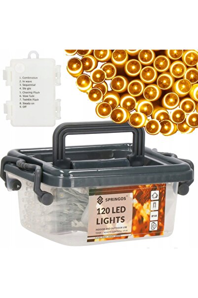 NO BRAND Lumini de Crăciun cu 120 LED-uri, pentru exterior și interior, alb c...