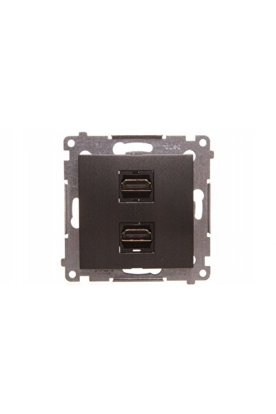 NO BRAND Simon 54 Priză 2 x HDMI antracit DGHDMI2.01/48