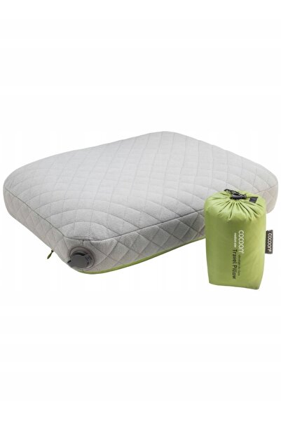 NO BRAND Pernă de călătorie Cocoon Air-Core Ultralight M - wasabi / gri