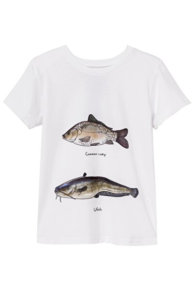 NO BRAND Tricou copii WADERA cu doi pești -122/128