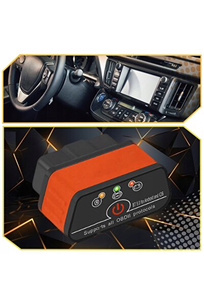NO BRAND Interfață de diagnosticare ELM327 OBD2 Android/iOS Bluetooth 5.0