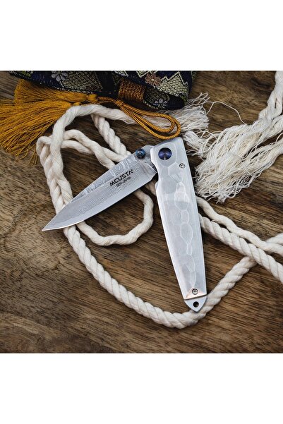 NO BRAND Cuțit japonez pliabil de supraviețuire MCUSTA Shinra Tsuchi Damascus...