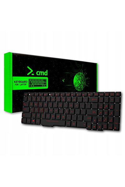 NO BRAND TASTATURĂ PENTRU ASUS FX53VD FX553VD FX753VD / LED ROȘU
