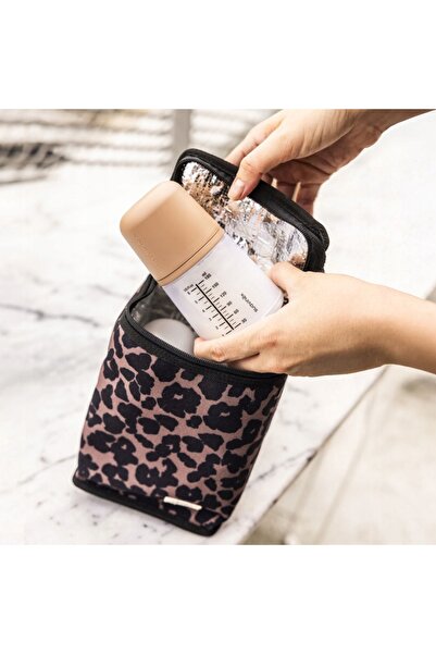 Beaba Geantă termoizolantă pentru prânz, cu imprimeu leopard, pentru sticlă d...