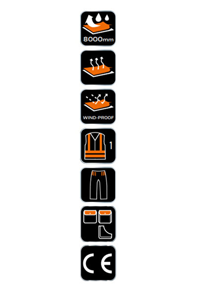 NEO Tools Pantaloni de lucru Neo cu avertizare, softshell, galbeni, mărimea S