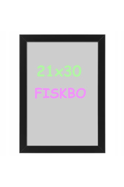 NO BRAND IKEA FISKBO ramă A4 21x30 negru clasic set de 6 bucăți