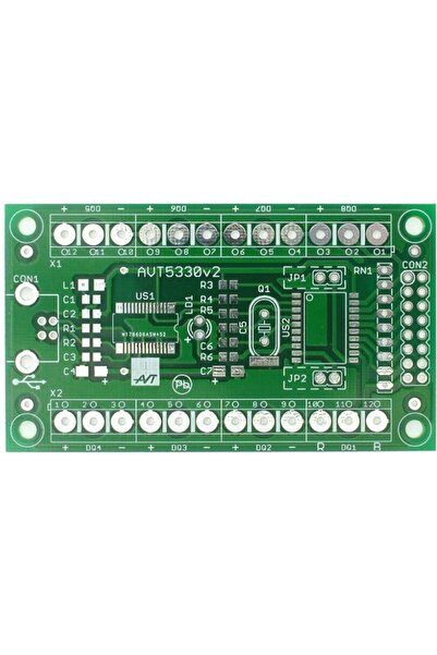 NO BRAND Termometru PC cu 8 canale, AVT5330 PCB+ uP