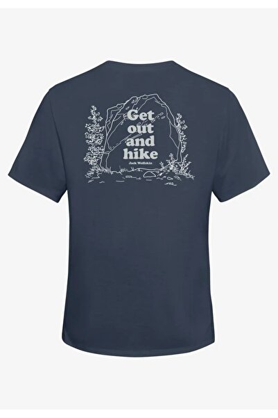 Jack Wolfskin Tricou grafic Vonnan - Cerul Nopții - M Tricou de damă