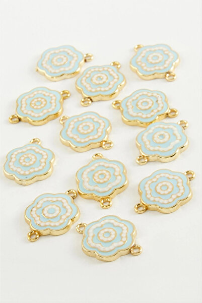 SORA GROUP Flower Double Handle Enameled Bracelet and Pendant Apparatus 1 Piece