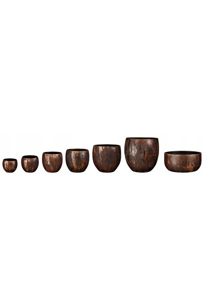 EDELMAN Ghivece decorative din ceramică, patinată, ROEL 17/16 cm, cu capac sf...