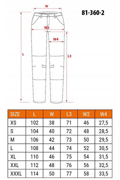 NEO Pantaloni de lucru din denim gri, cu întărituri Oxford, TOOLS 81-360-2 XL