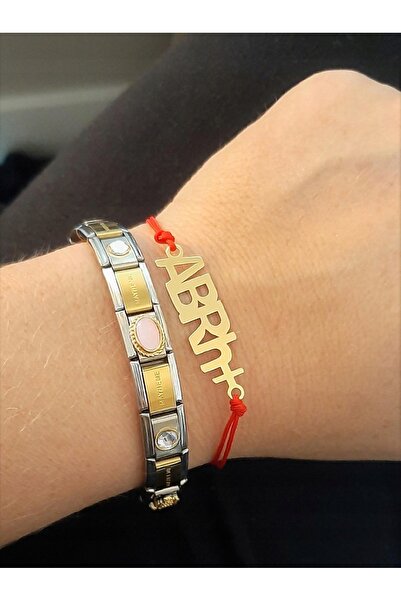 NO BRAND Brățară CORDA BLOOD GROUP ABRh+ argint 925