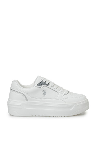 U.S. Polo Assn. كارولين حذاء رياضي نسائي أبيض