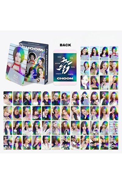 Kpop Dünyasi BABYMONSTER '' Choom '' Çift Yön Baskılı Hologramlı / Lomo Card ...