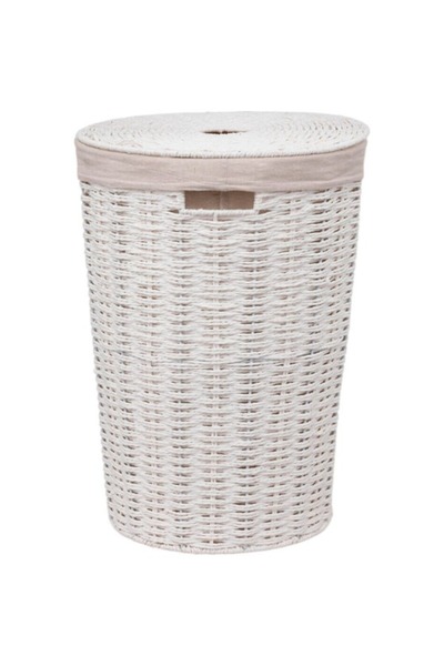 Five Simply Smart Basketry Round Laundry Storage Basket 40 Liter