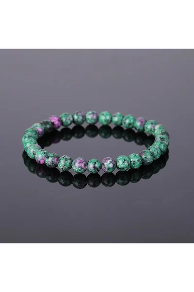 Choice 6mm Charm Geniune Natural Epidote Zoisite Stone Bead Bracelet Homme Br...