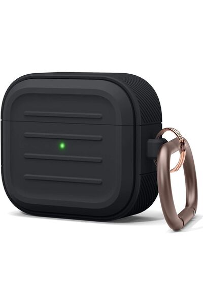 Elago Armor Hang Case - Θήκη Σιλικόνης για AirPods 3rd Gen - Black