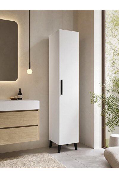 MEBELLİFE ALA TEK KAPAKLI ÇOK AMAÇLI BANYO DOLABI