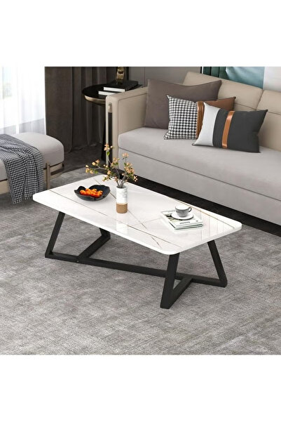 VUCATIN Rectangular Coffee Table (120 cm × 60 cm) | Modern Metal Legs | Ideal...