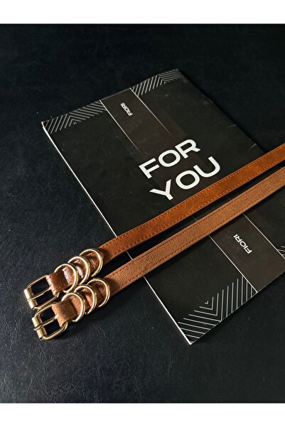 Fiori 2-Pack Suede and Faux Leather Square Buckle Thin Women's Belt, Waist Be...