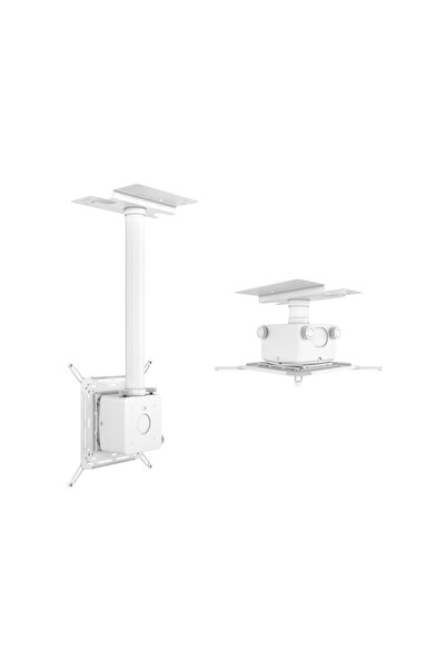 Multibrackets Suport videoproiector de tavan MB-0594, reglabil la inaltime, i...