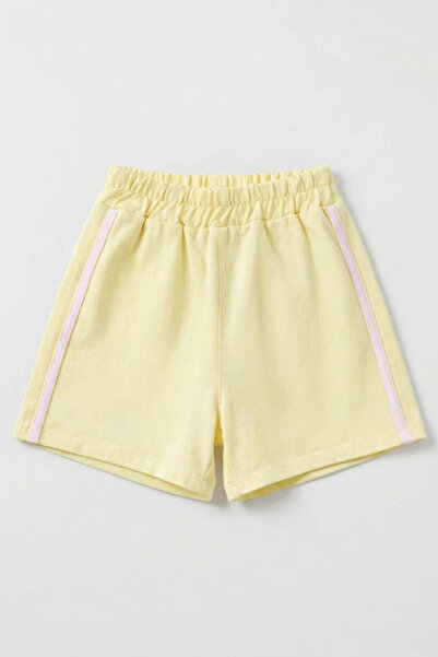 NOBLEKIDS La Ciel Paris Girls' Ribbed Shorts Yellow