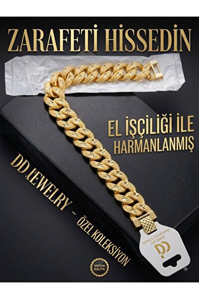 KADIN BİLEKLİĞİ ALTIN KAPLAMA EL İŞLEMELİ