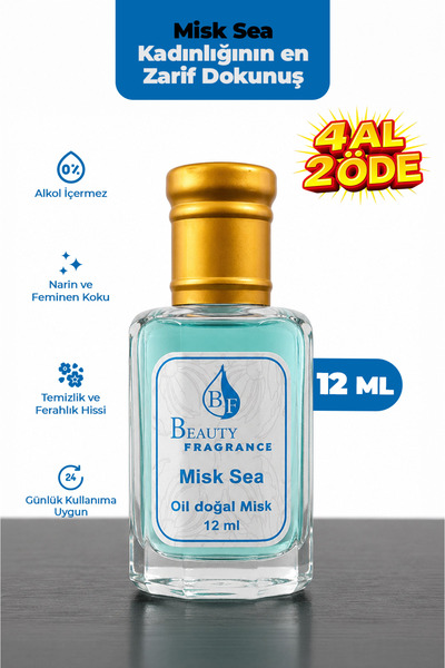 BF BEAUTY FRAGRANCE Misk Sea 12 ml Alkolsüz Misk Yağı