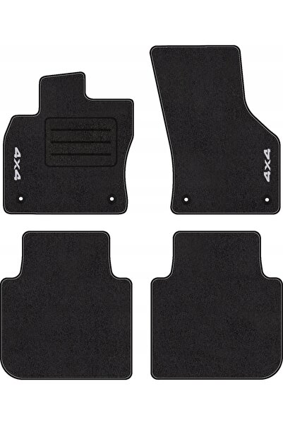 NO BRAND Covorașe auto cu logo 4x4 pentru Skoda Kodiaq (2016 - 2023) Set comp...