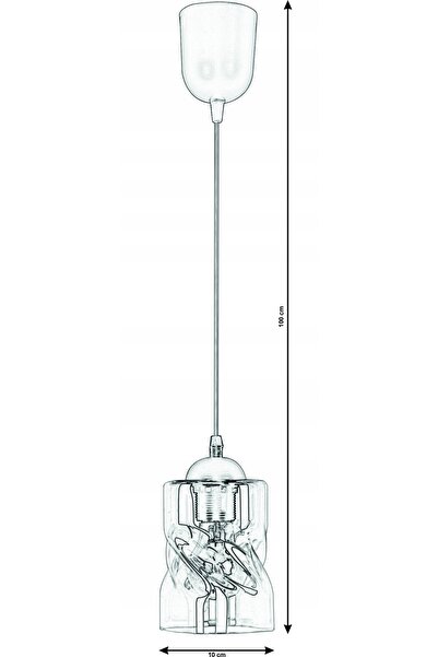 NO BRAND Lampa suspendată Candellux FELIS cu 1 punct de iluminat E27