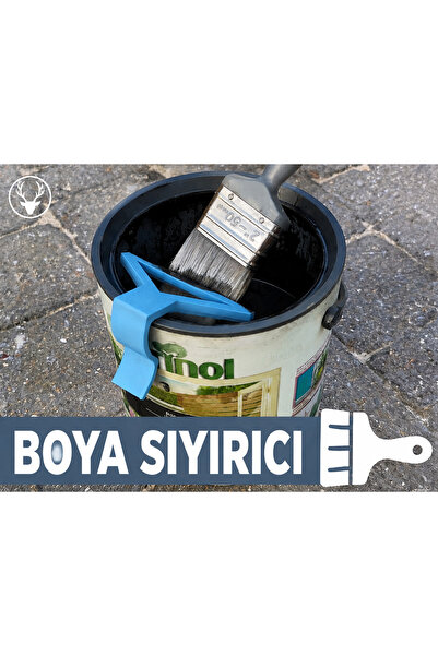 Pernator Boya Kutusu Fırça Sıyırma Aparatı - Pratik Boya Fırçası Damlama ve S...