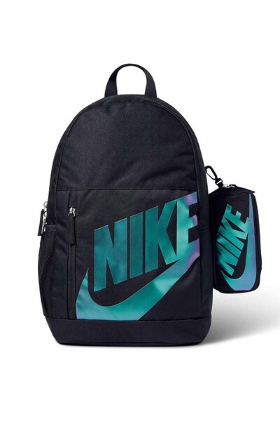 Nike Elemental Shoebox Okul ve Günlük Sırt Çantası Siyah / Beyaz / Turuncu HJ...