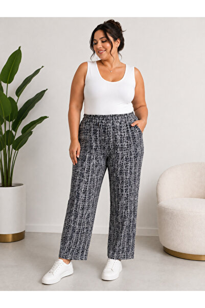Trendline Trendy Women's Stretchy Fabric Elastic Waistband Oversized Plus Siz...