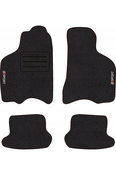 NO BRAND Covoraș de catifea cu tiv pentru SEAT AROSA (1997 - 2004) LUX