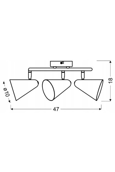 NO BRAND Lampă - spirală gri mată 3xE14 AMOR CANDELLUX