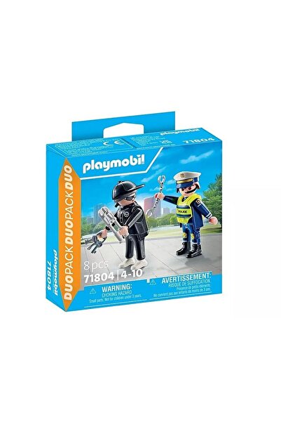 Playmobil Σετ δύο τεμαχίων Αστυνομικός και Κλέφτης (71804)
