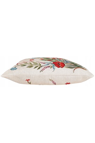 NO BRAND Husă decorativă dublu-față cu flori de câmp, 45x45cm, din jacard