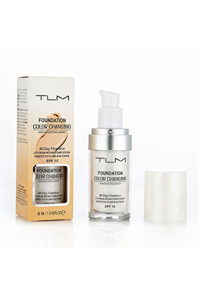 TLM Fond de ten lichid Magic cu schimbarea culorii, SPF 15, hidratant, acoper...