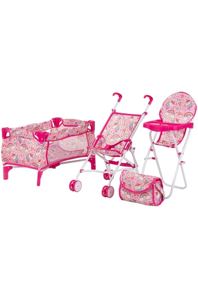 Chipolino Set jucarii pentru papusi Trixy 3 in 1 unicorn