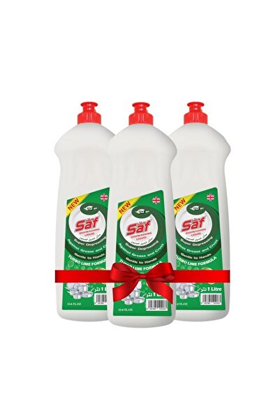 Generic Brand Saf Dishwashing Liquid Lime Green 1L (Pack of 3) – Powerful Gre...