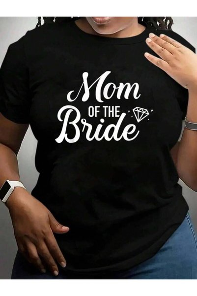 21JNRY تي شيرت مطبوع عليه عبارة Mom Of The Bride Wedding Cruise Vacation Trip...