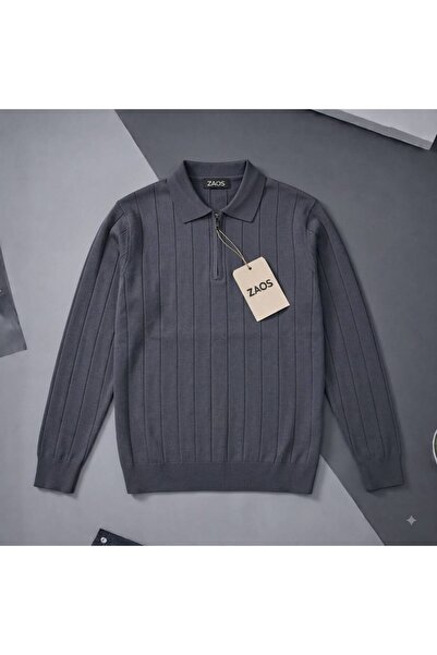 zs zaos fashion pulover tricotat de bază pentru bărbați, cu mânecă lungă, de ...