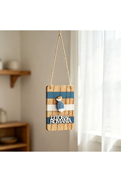 idei Set 3 buc plăci decorative suspendabile din lemn stil marin 25 cm, panda...