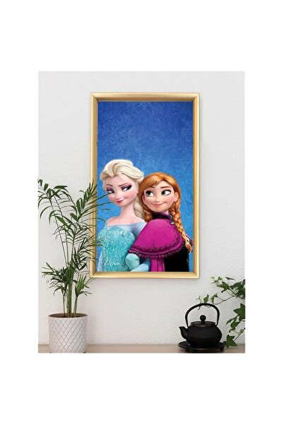 Generic Brand 'Anna Elsa 1' Digitally Printed Wall Poster with Photo Frame by...