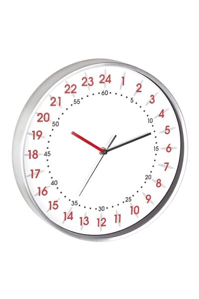 Generic Brand TFA Dostmann Analogue Wall Clock 24 Hour Display, 60.3069.02, w...