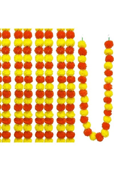 Generic Decorations for Home, 5Pcs Marigold Garland for Decoration, Artificia...