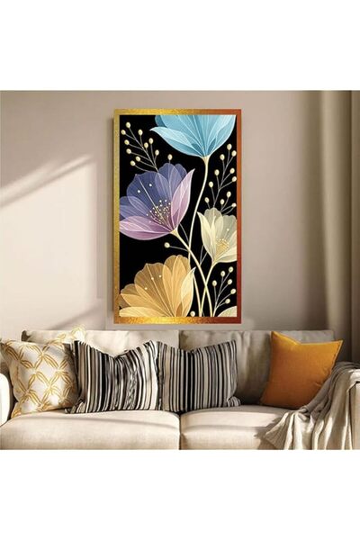 Generic Edge ''Flowers ED00110'' Digitally Printed Wall Poster with Photo Fra...