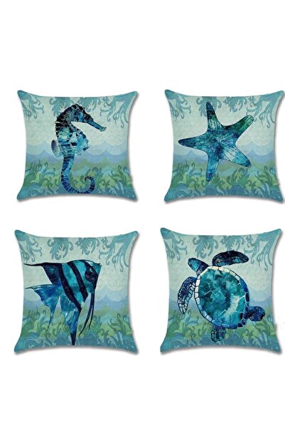 Generic Brand Unibedding Beach Throw Pillow Covers, Decorative Outdoor Ocean ...