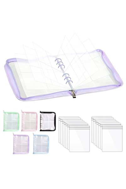 Generic Swpeet 81Pcs Purple Jewelry Organizer, Transparent Jewelry Storage Zi...