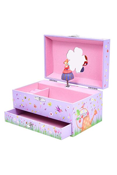 Generic Brand Djeco Princess Melody Musical Jewellery Box for Kids, Wooden Mu...